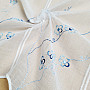 Stained glass curtain BLUE EMBROIDERY