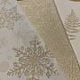 Christmas tablecloths and scarves LEAFS I GOLD