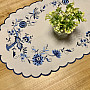 Embroidered tablecloths ONION BLUE-WHITE