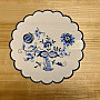 Embroidered tablecloths ONION BLUE-WHITE