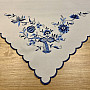 Embroidered tablecloths ONION BLUE-WHITE