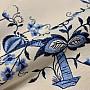 Embroidered tablecloths ONION BLUE-WHITE