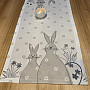 Embroidered tablecloths and scarves HARE white