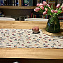 Gobelin tablecloth and scarf Easter-Goose white