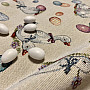 Gobelin tablecloth and scarf Easter-Goose white