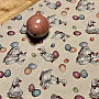 Gobelin tablecloth and scarf Easter-Goose white