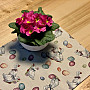 Gobelin tablecloth and scarf Easter-Goose white