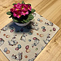 Gobelin tablecloth and scarf Easter-Goose white