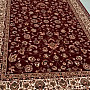 Woolen carpet SAPHIR bordo allover flower