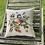 Tapestry cushion cover A HAWK BIRD ON A BARBERRY