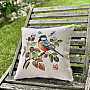 Tapestry cushion cover A HAWK BIRD ON A BARBERRY