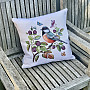 Tapestry cushion cover A HAWK BIRD ON A BARBERRY