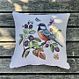 Tapestry cushion cover A HAWK BIRD ON A BARBERRY