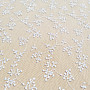 Luxury embroidered curtain TINY WHITE Twig