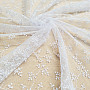 Luxury embroidered curtain TINY WHITE Twig