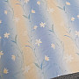 Light blue curtain with flowers