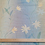 Light blue curtain with flowers