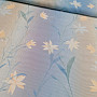 Light blue curtain with flowers