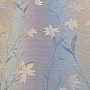 Light blue curtain with flowers