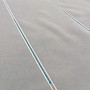 Voile curtain stripes - turquoise