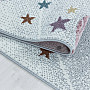 Luxury children's piece rug FUNNY universe white
