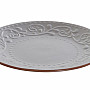 Dessert plate GRAY RELIEF 21x2.5cm gray