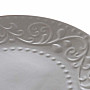 Dessert plate GRAY RELIEF 21x2.5cm gray