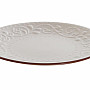 Dessert plate BEIGE RELIEF 21x2.5cm beige