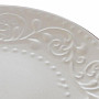 Dessert plate BEIGE RELIEF 21x2.5cm beige