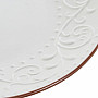 Plate shallow WHITE RELIEF 27.5x2cm white