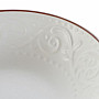 Plate deep WHITE RELIEF 20.5x5cm white