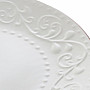 Dessert plate WHITE RELIEF 21x2.5cm