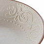 Deep plate BEIGE RELIEF 20.5x5cm beige