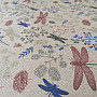 Decorative fabric Gray dragonflies