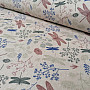 Decorative fabric Gray dragonflies