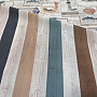 Decorative fabric ocean stripes