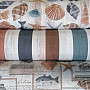 Decorative fabric ocean stripes