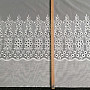 Luxury embroidered curtain Melania white 17560