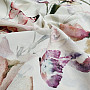 Decorative fabric FLOWERS AND BUTTERFLIES CATALEYA green-purple