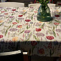 Tapestry tablecloth, scarf Spring-tulips