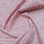 Cotton fabric MONO MINI PINK FLOWER