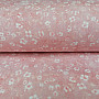 Cotton fabric MONO MINI PINK FLOWER