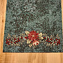 Christmas tapestry tablecloths and scarves CHRISTMAS ROSE-WREATH HOLLY GREEN
