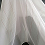 Voile curtain green-copper stripes