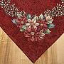 Christmas tapestry tablecloths and scarves Christmas roses and holly-red wreath