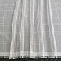 Voile curtain white check with cream thread
