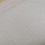 Voile curtain white check with cream thread