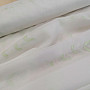 White voile curtain - green leaves 12159