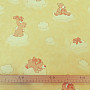 Decorative fabric Teddy bears on a cloud - yellow