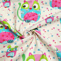 Childrens cotton fabric CAT AND MOUSE
